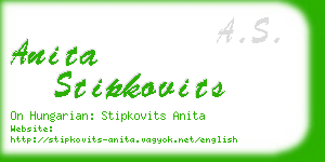 anita stipkovits business card